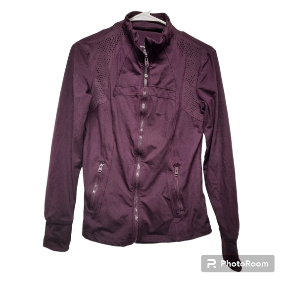 TANGERINE (Small) Full Zip Athletic Track Jacket Purple - Picture 1 of 5